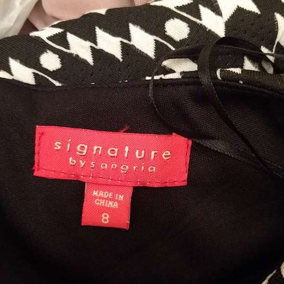 NWT Structured black and white geometric dress - Picture 7 of 7